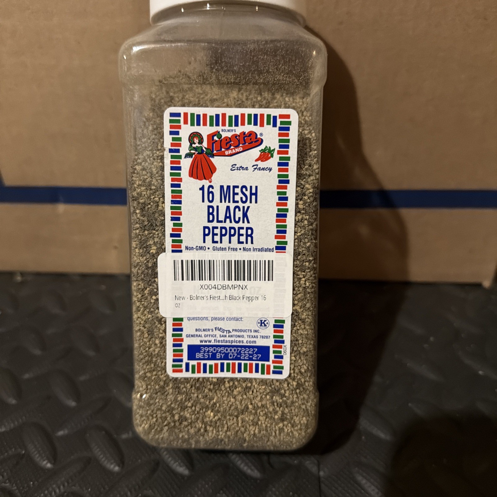 Bolner`s Fiesta 16 Mesh black Pepper 16 oz Fresh Ground Black Pepper Bulk Spices
