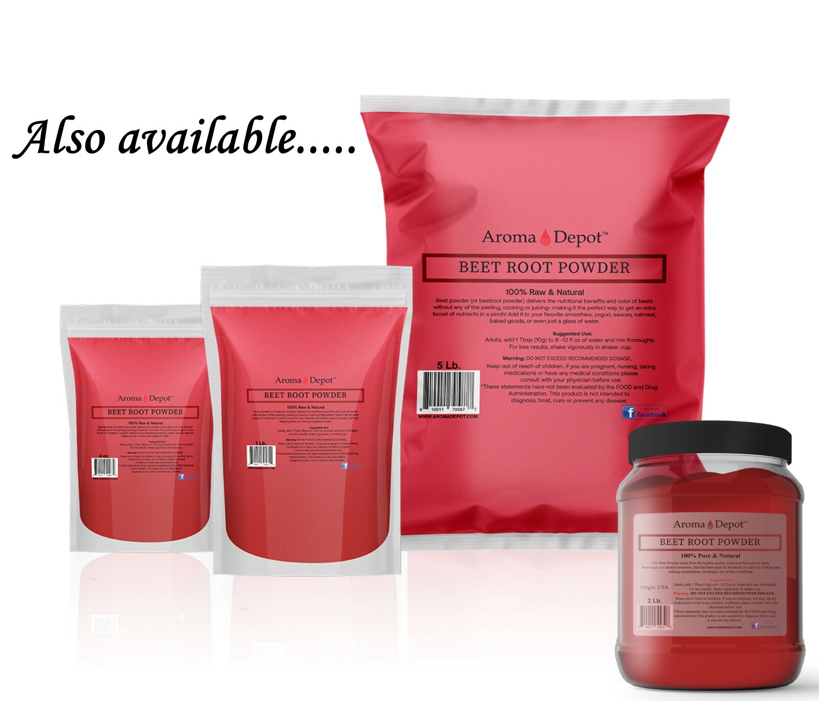 Beet Root Powder 3lbs (x3 – 1lb) Beta vulgaris Raw Non-GMO Super food Juice