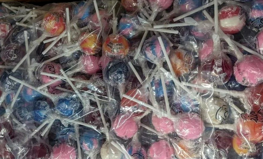 ORIGINAL GOURMET «MINI» LOLLIPOPS Suckers Individual Pops {BULK CANDY- 100 POPS}