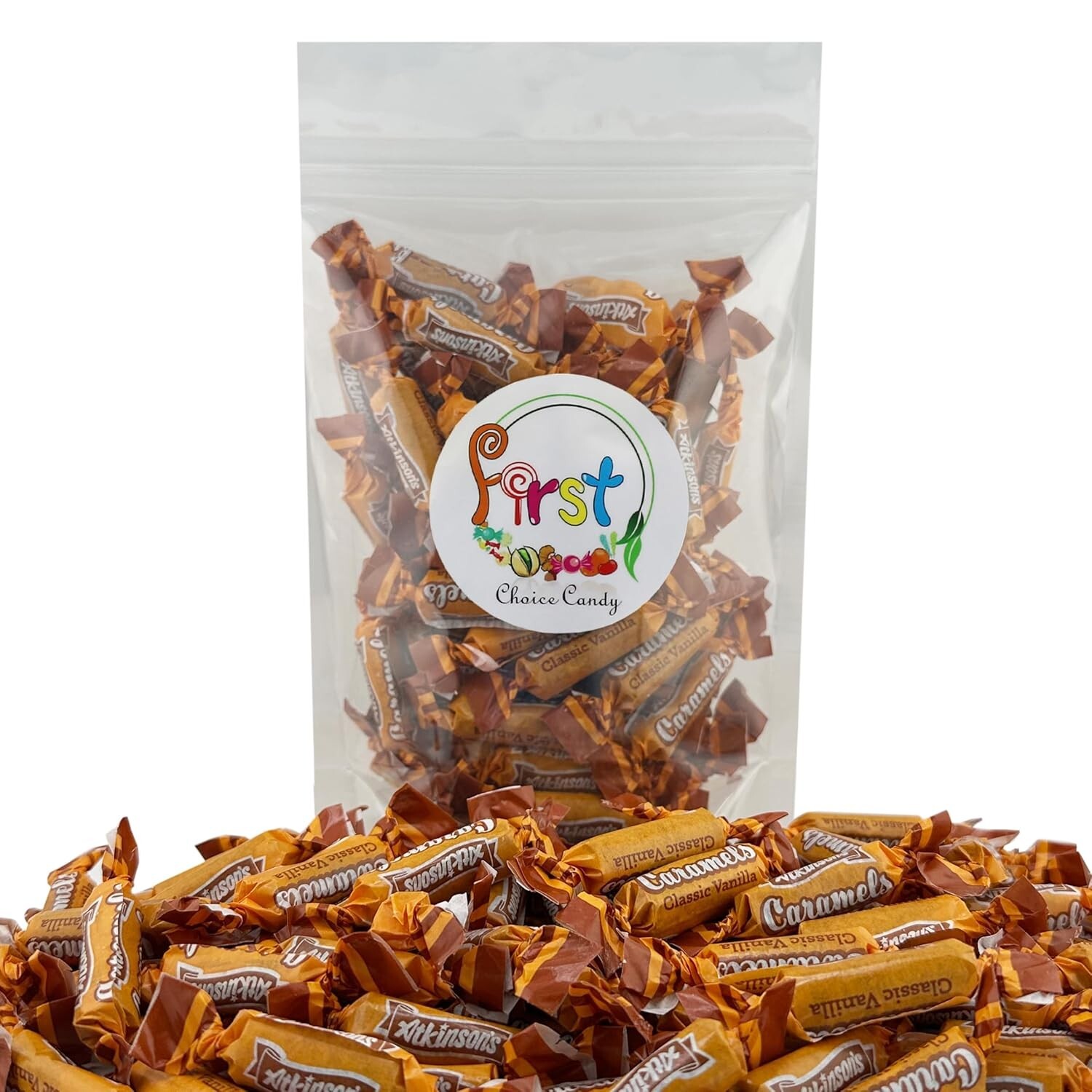 FirstChoiceCandy Vanilla Caramel Individually Wrapped Taffy Candy