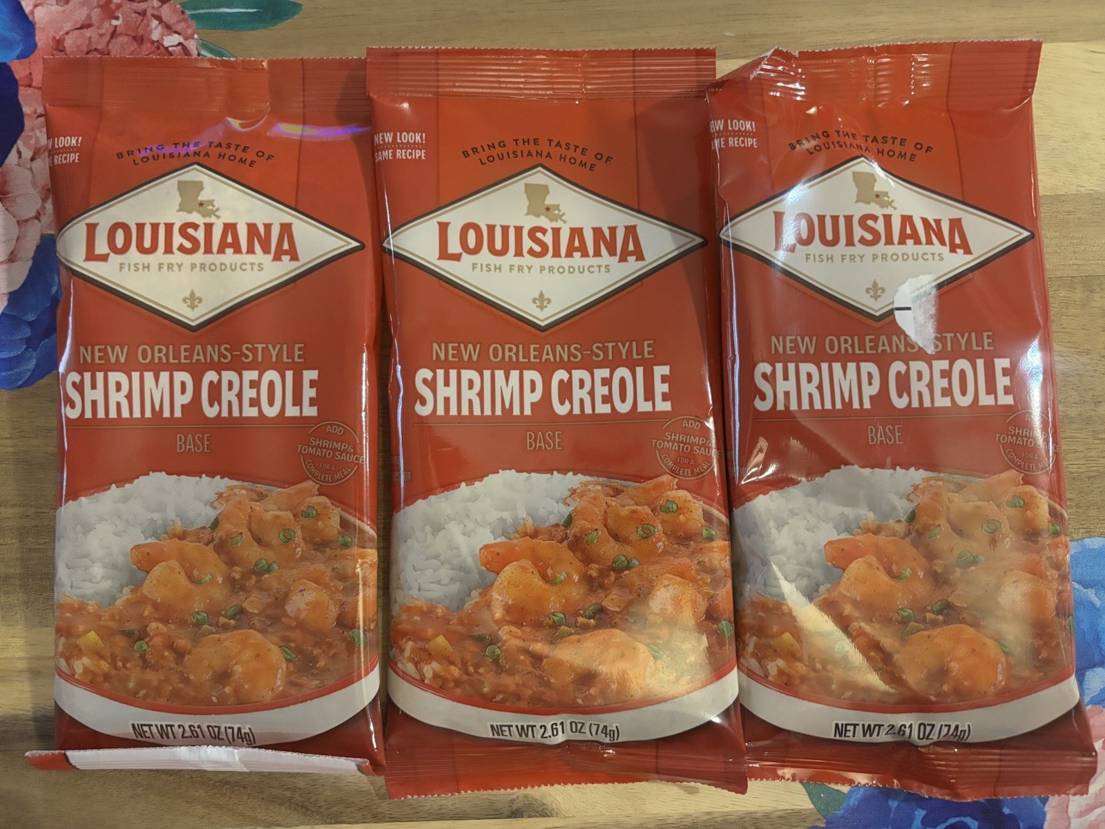 3 Louisiana Fish Fry New Orleans Style Shrimp Creole Base Mix 2.61oz