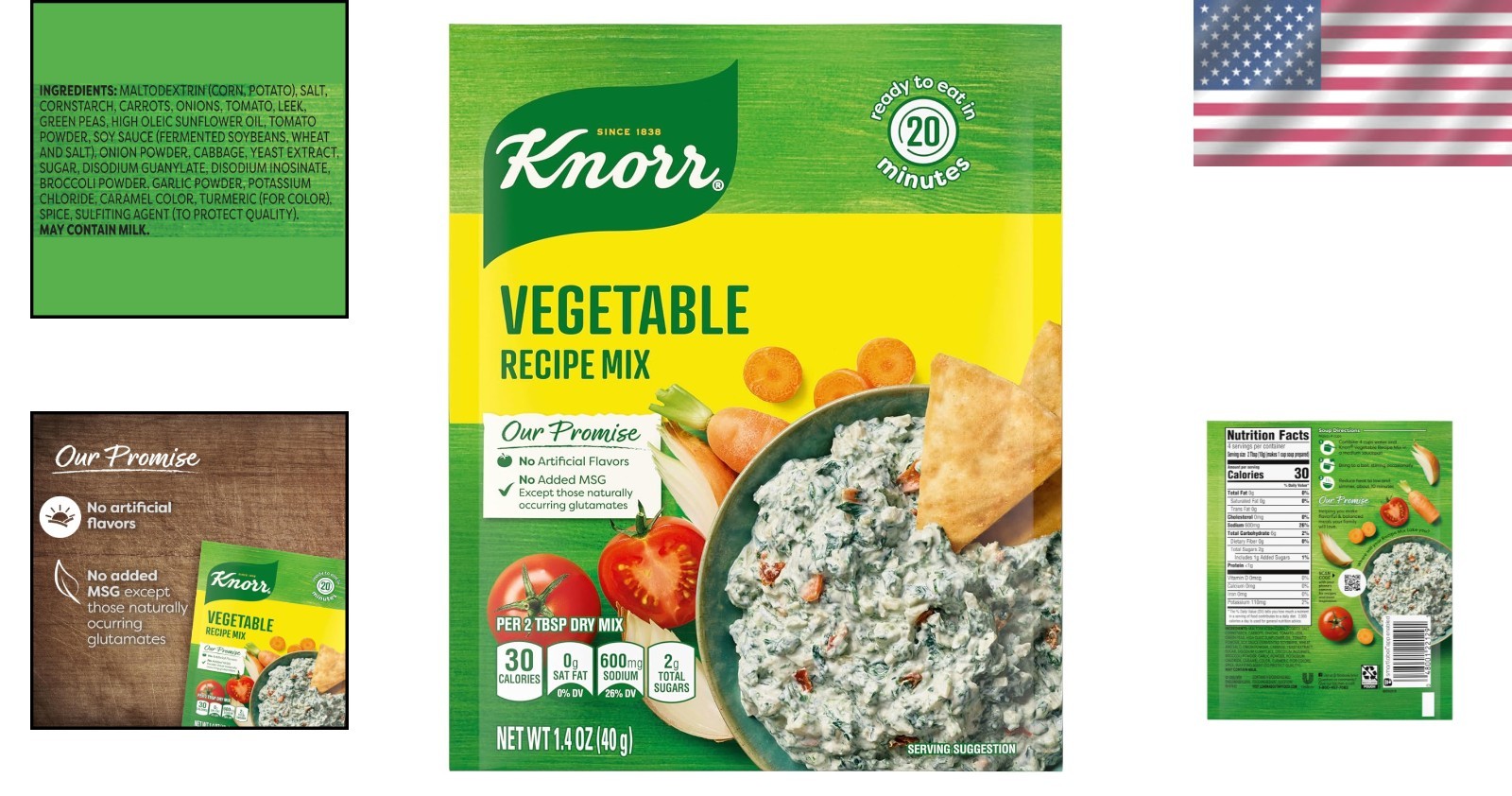 Quick Cooking Knorr Vegetable Soup Mix 40 Grams – Perfect for Family Recipes