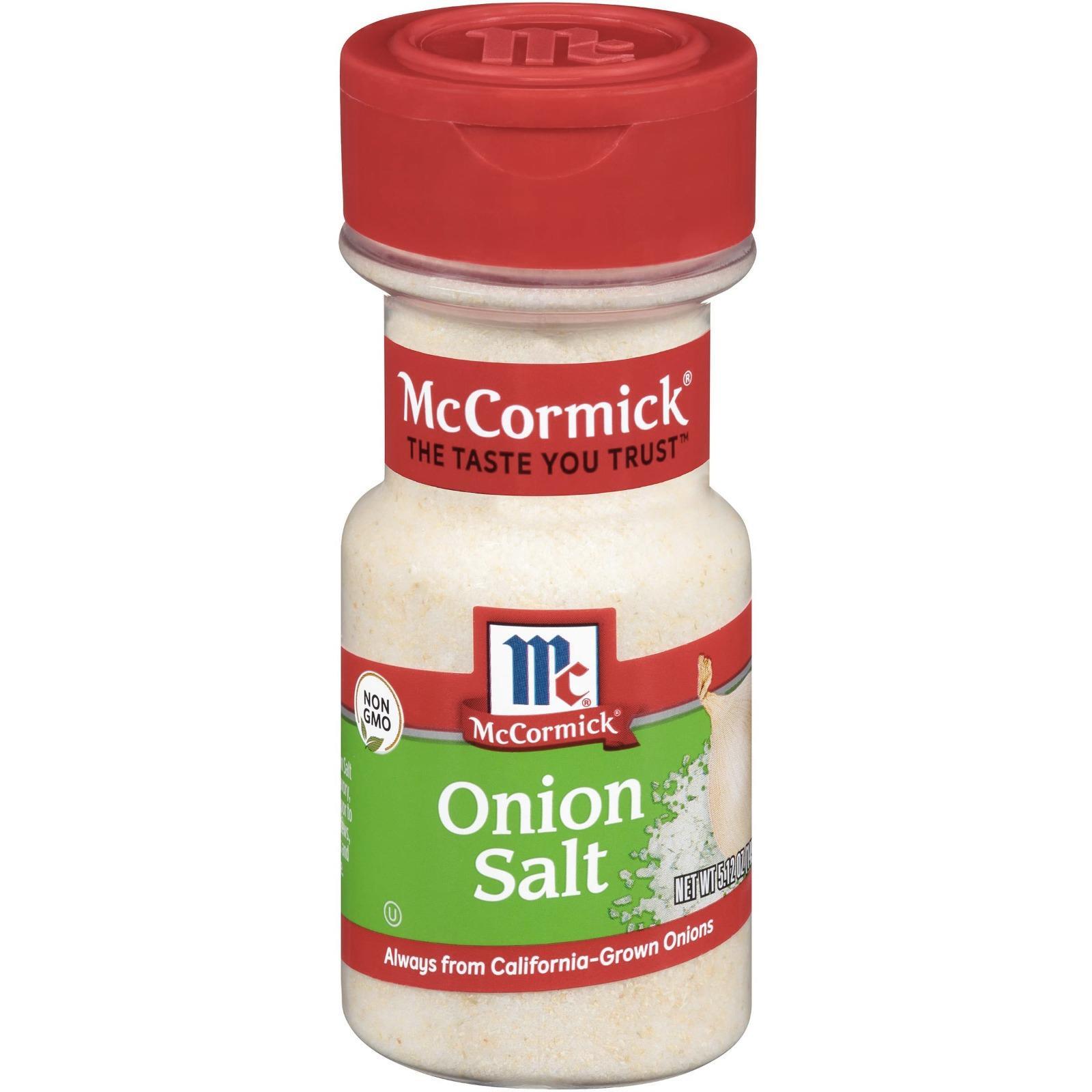 McCormick Onion Salt, 5.12 oz (Pack of 6) exp: mar/04/2025