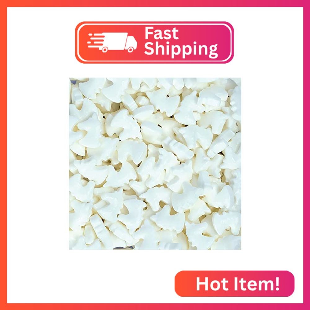 Krazy Sprinkles White Unicorn Head Animal Shapes (1/2 cup 1x Jar) | Exceptional