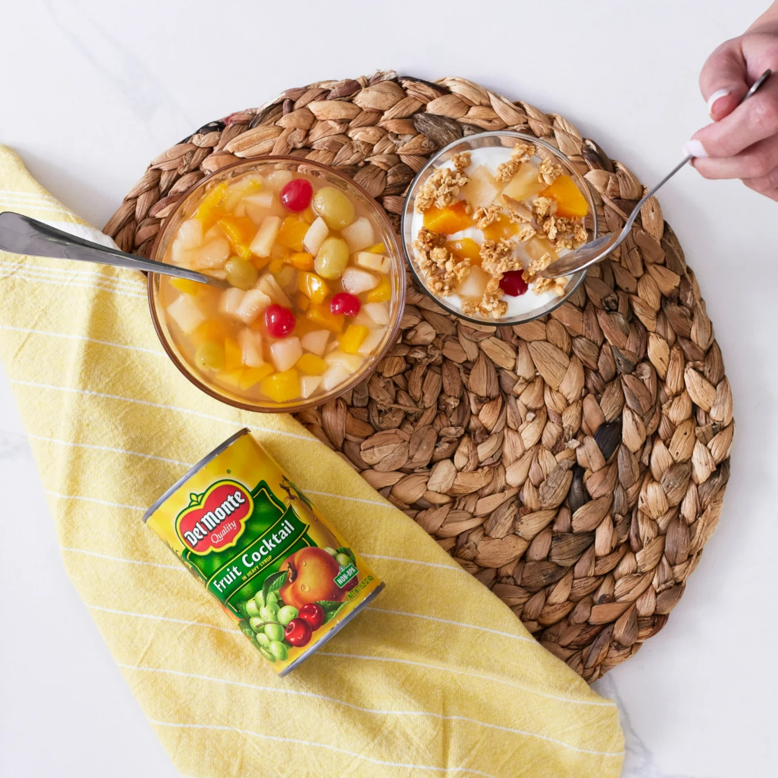 Del Monte Fruit Cocktail in Heavy Syrup Can Canned Mixed Fruit 15.25 oz
