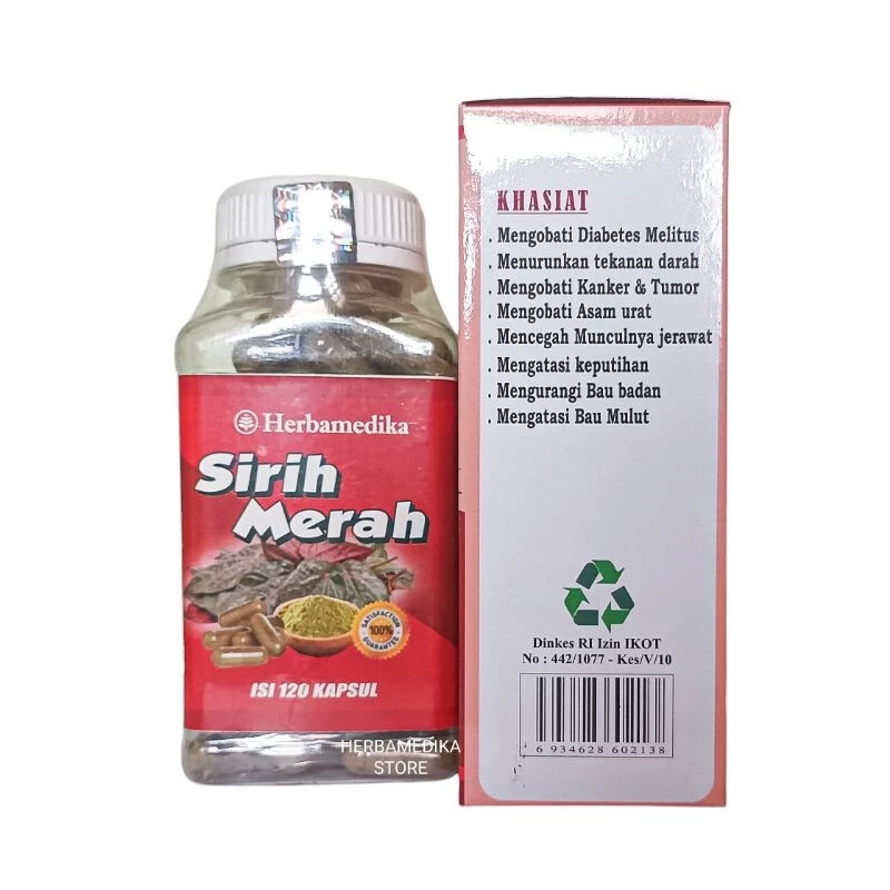 SIRIH MERAH Powder Caps Natural Organic Herb Spices Fresh Pure Hygienic Premium