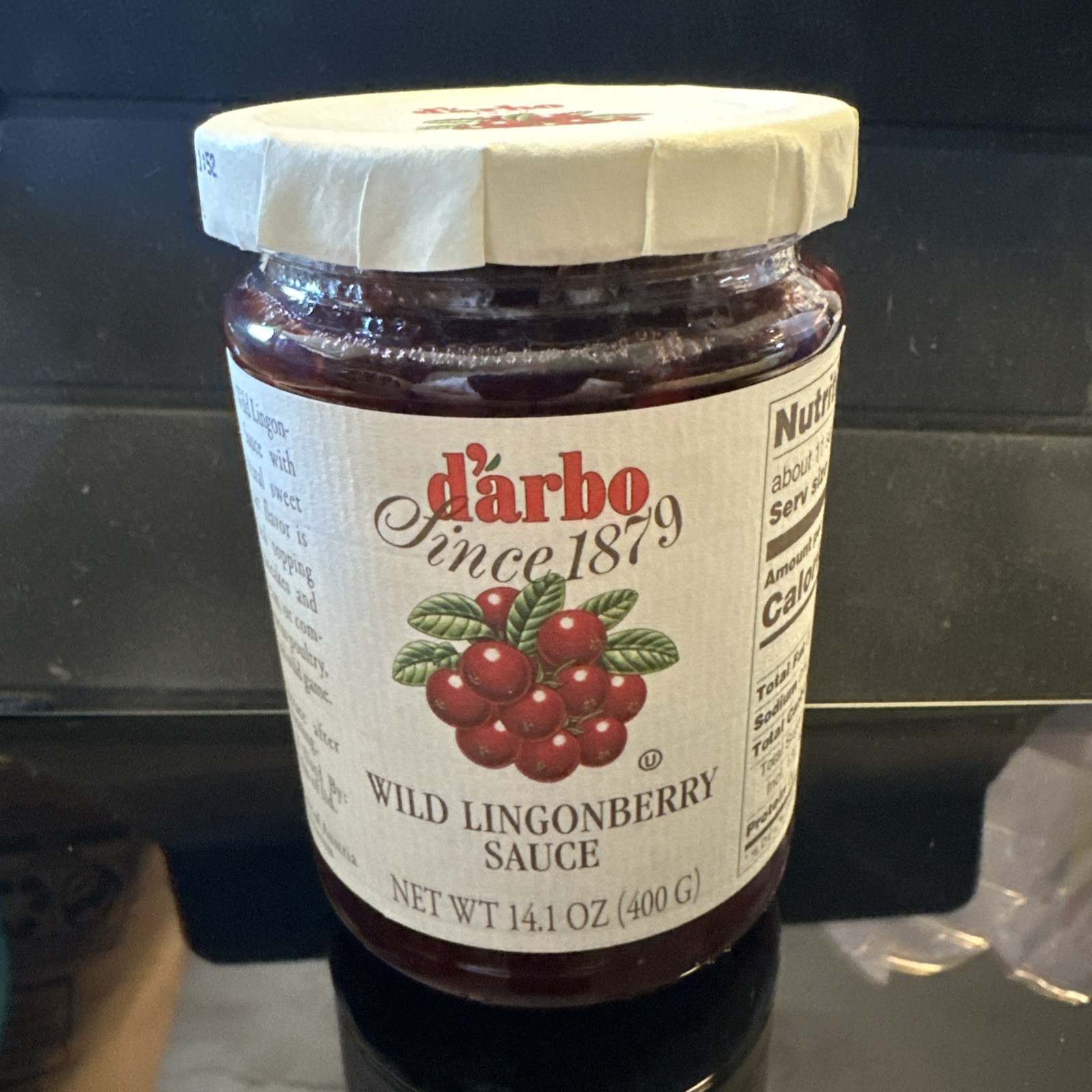 D’arbo Lingonberries In Jars, 14.1 Ounces