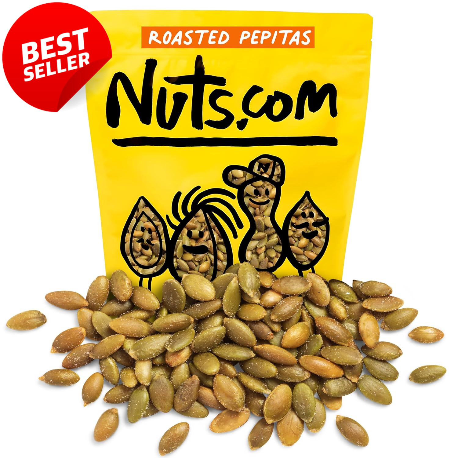 Nuts Com Roasted Salted Pepitas 2LB No Shell Pumpkin Seeds Keto Vegan – US