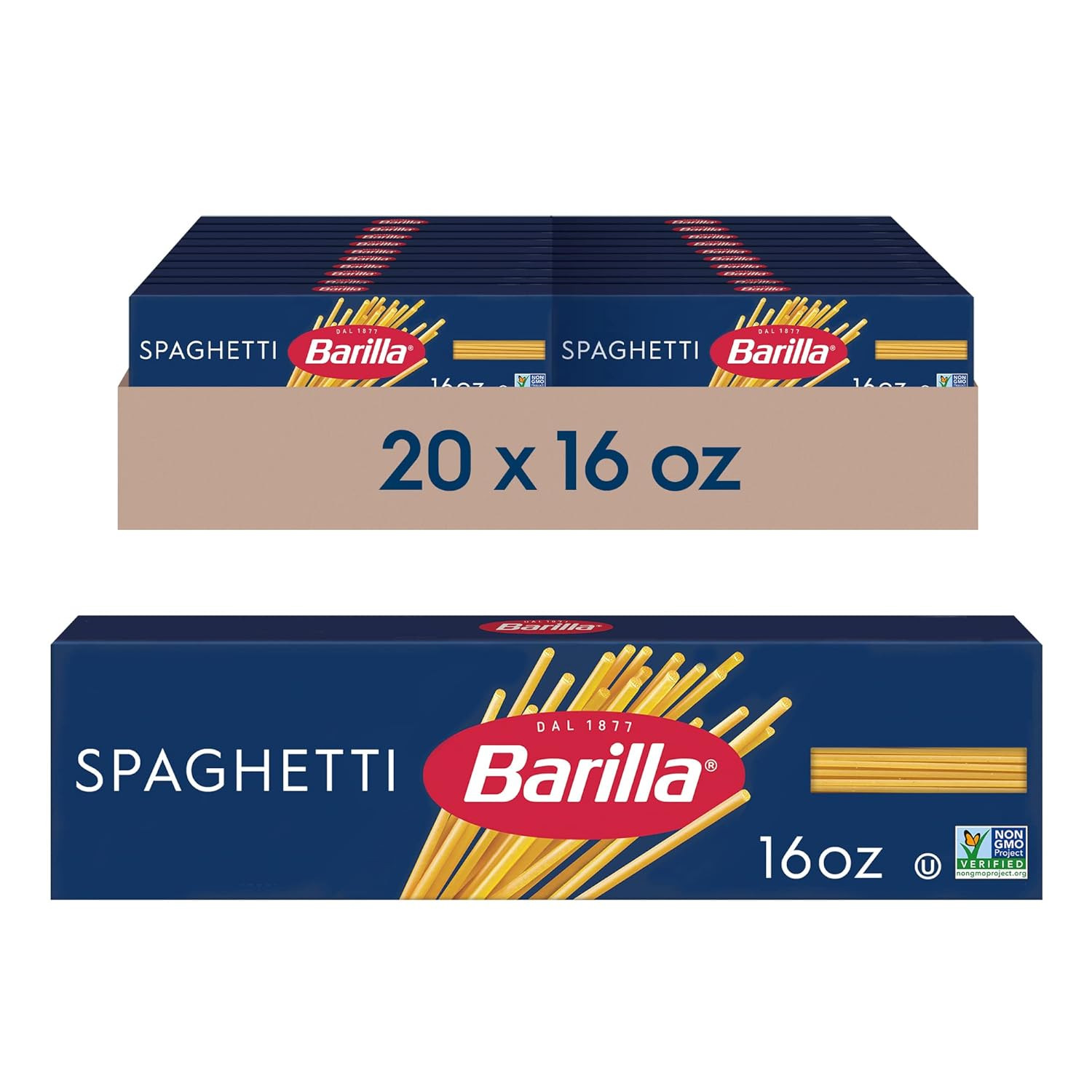 Pasta Variety Pack, Farfalle & Rotini, 16 Oz Boxes (8 Pack) – 8 Servings/Box, Ma