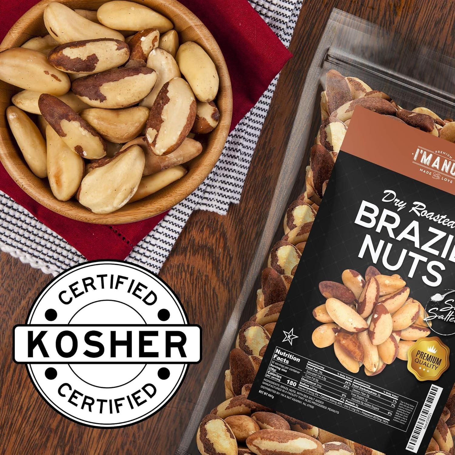 Whole Roasted Brazil Nuts – Nutritious Crunch