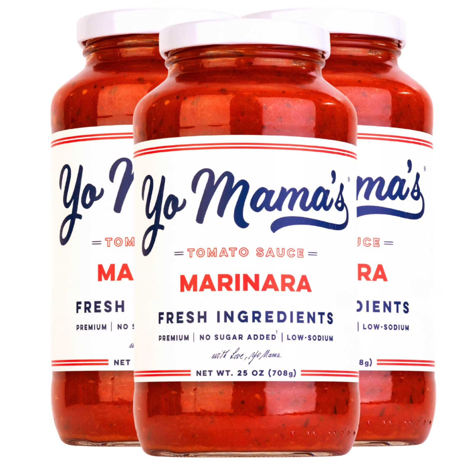 Yo Mama’s Foods Low-Sodium Marinara Pasta Sauce (25 oz., 3 pk.) Great Price