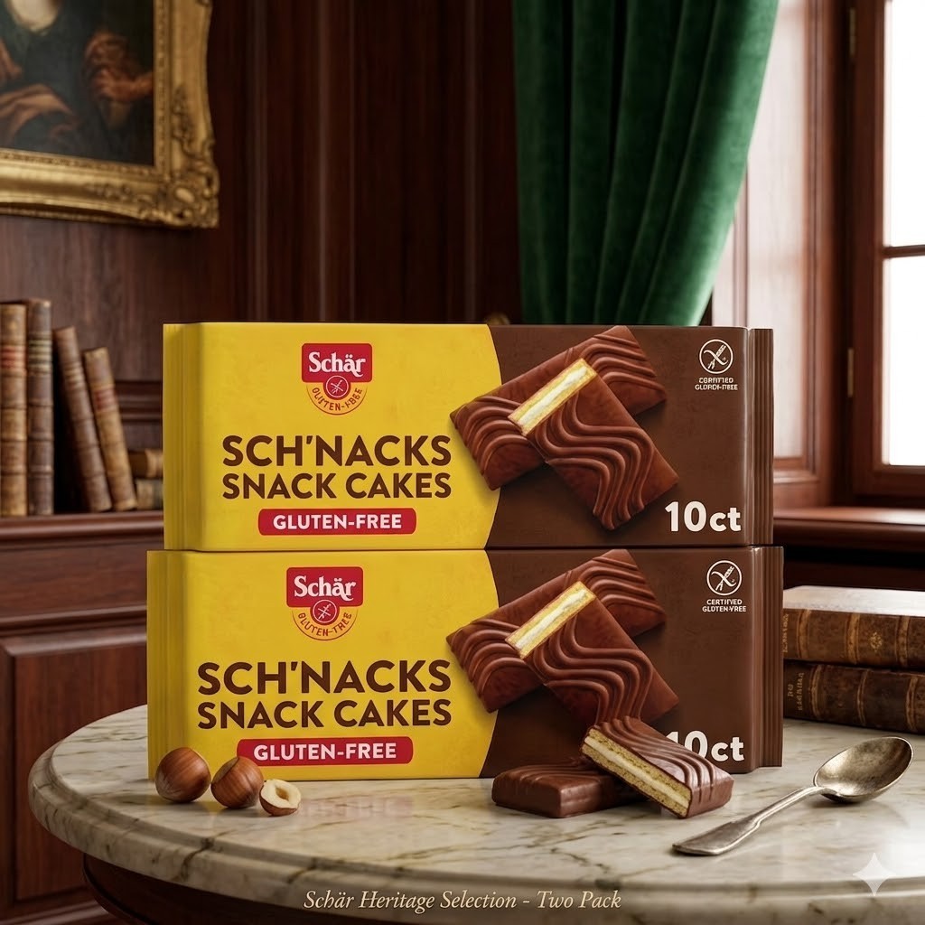 Schar – Gluten Free Sch’nacks, Shelf Stable Cream Filled Snack Cakes 10 ct 2 pk