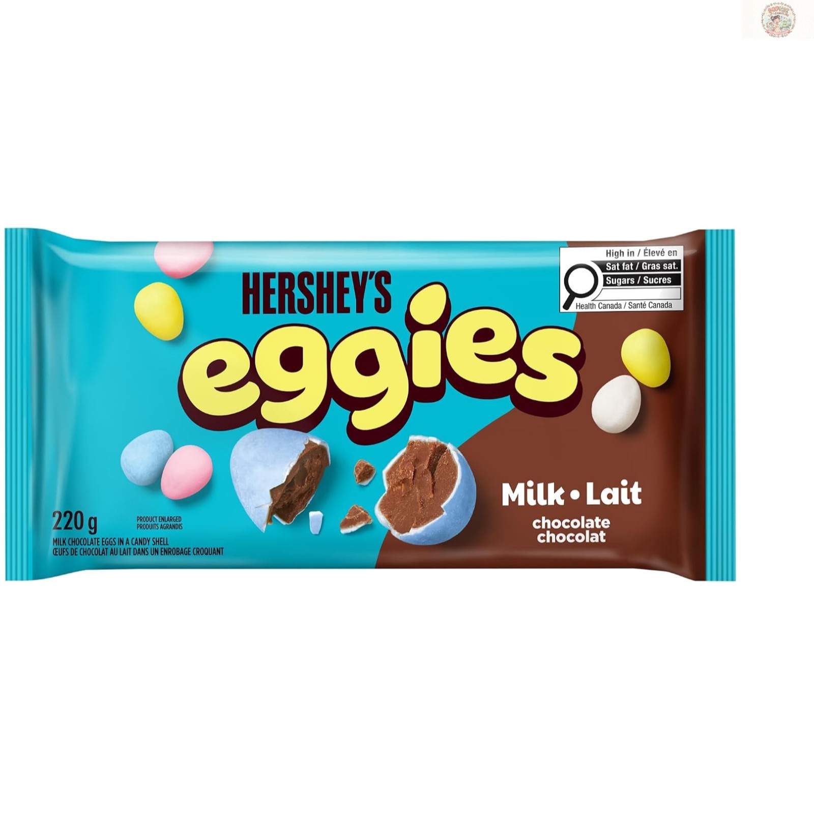 Delicious EGGIES Milk Chocolate Candy-Coated Eggs 220g – Shareable Easter Treat