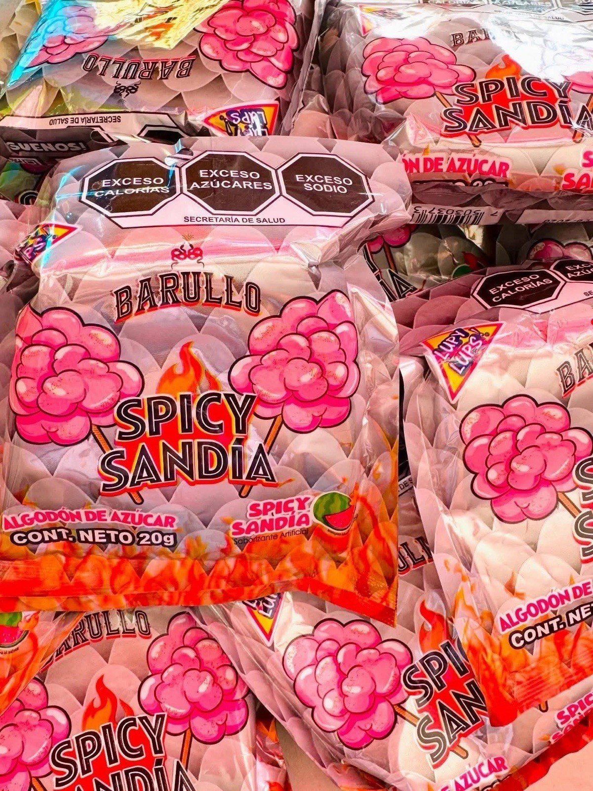 Barullo Spicy Sandia Cotton Candy 20 g.. 6 count