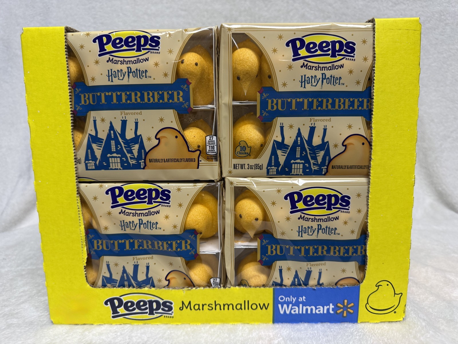Peeps Harry Potter Butterbeer Marshmallow Chicks 24pk 10 Count Each BB Jan 2027