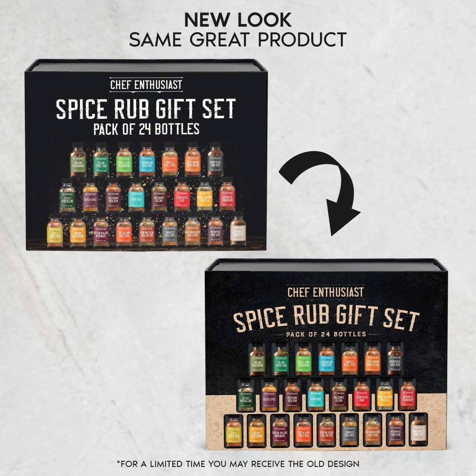 Gourmet BBQ Spice Rub Sampler Gift Set – 24 Unique Grilling Seasonings for Men,