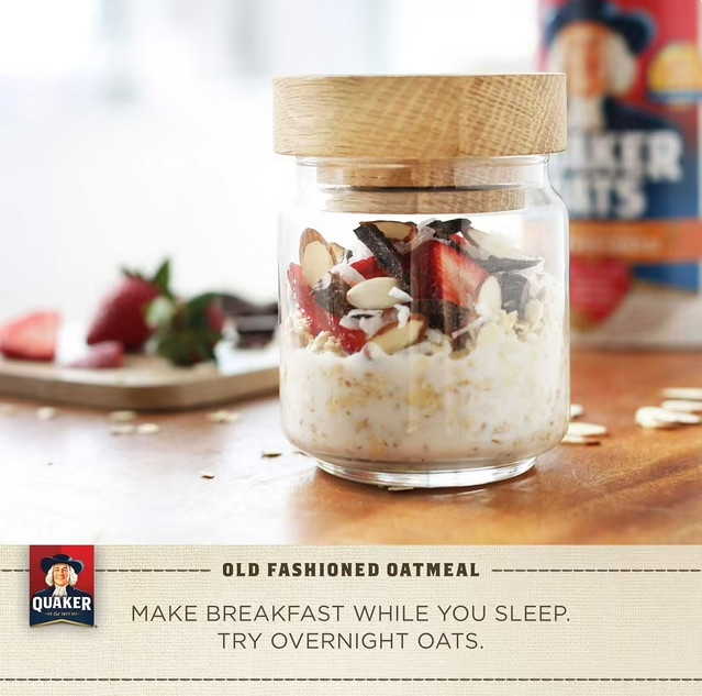 Quaker Old Fashioned Oats Oatmeal – Total 10 lbs – Non-GMO, 100% Whole Grain Oat
