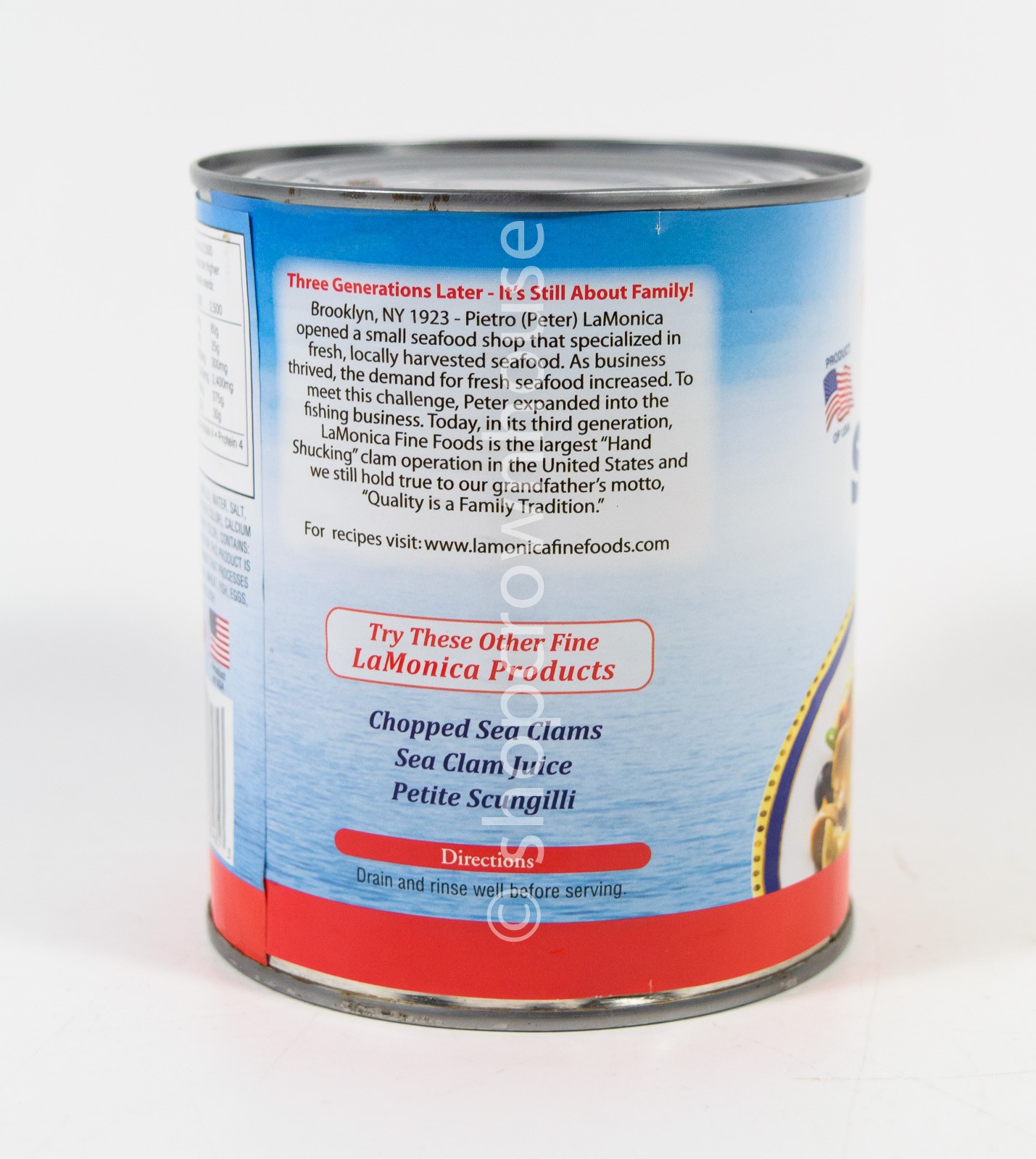 La Monica Sliced Conch Scungilli 29 ounce can Precooked Ready to Eat