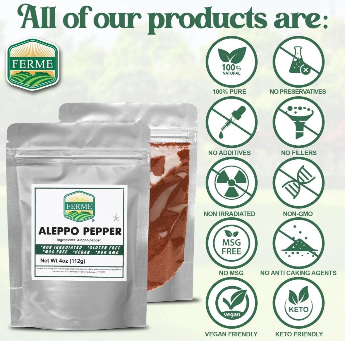 Premium Crushed Aleppo Pepper Flakes 4 oz