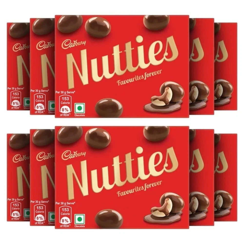 Cadbury Nutties Chocolate, 30 gm x 10 pack (Free shipping)