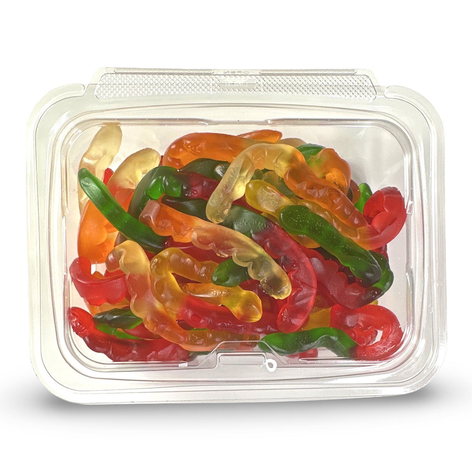 Fruity Flavorful Colorful Nostalgic Gummy Worms Candy, 1 Lb. Tub