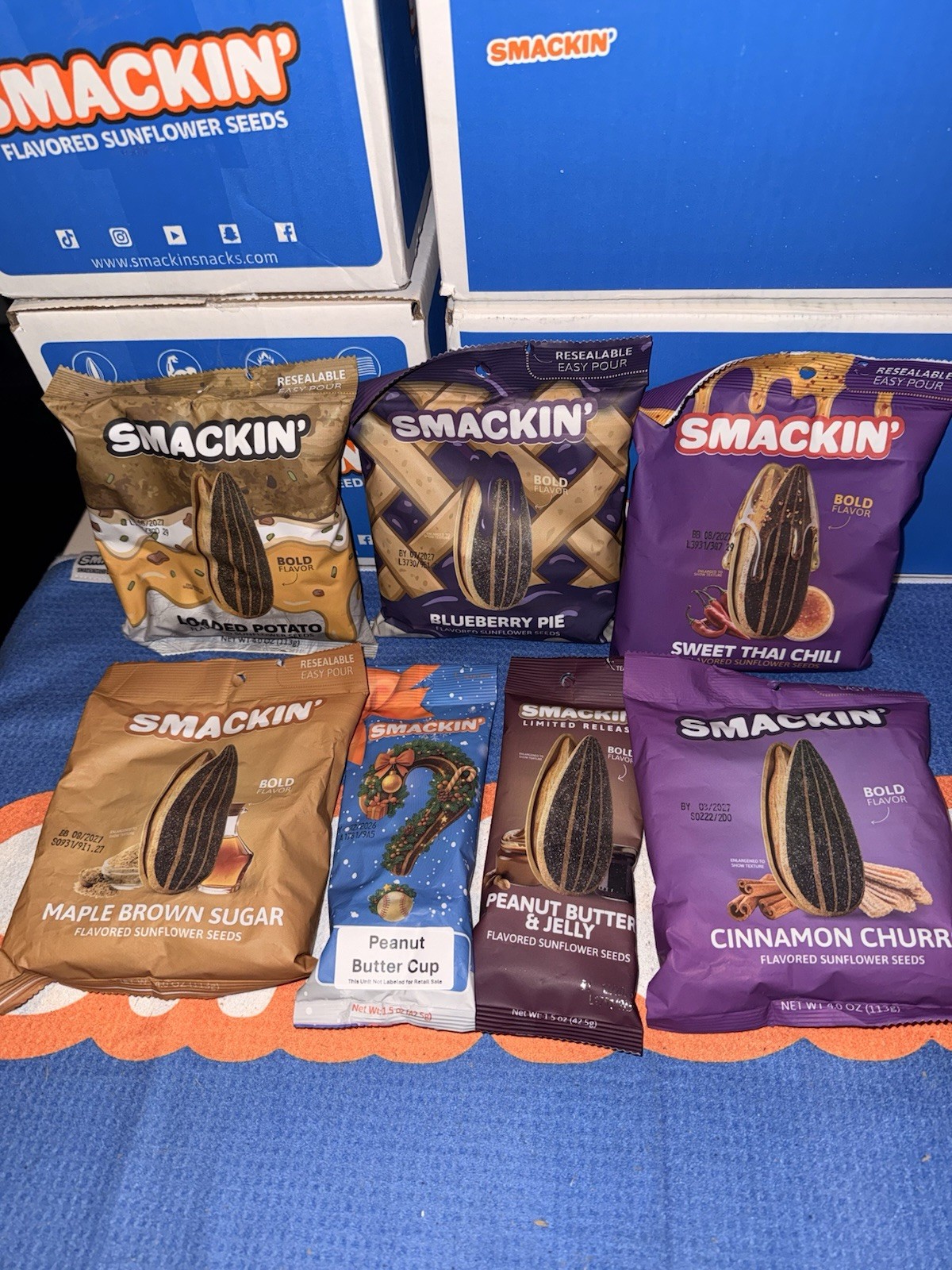 Smackin’ Sunflower Seeds – Flavor Bundle! Limited Editions Included! Blueberry