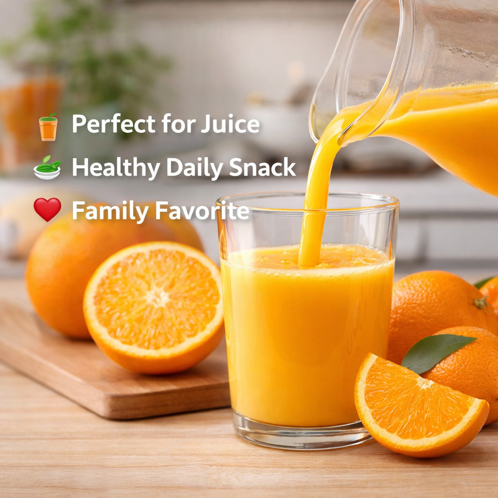 Navel Oranges 4 lb, Sweet Seedless Citrus Fruit, Easy Peel Fresh Juicy Oranges
