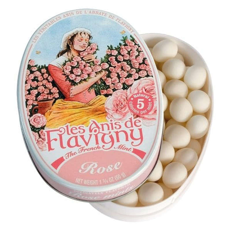 Les Anis De Flavigny Rose French Mints 1.75Oz Pack Of 1 Grocery Candy