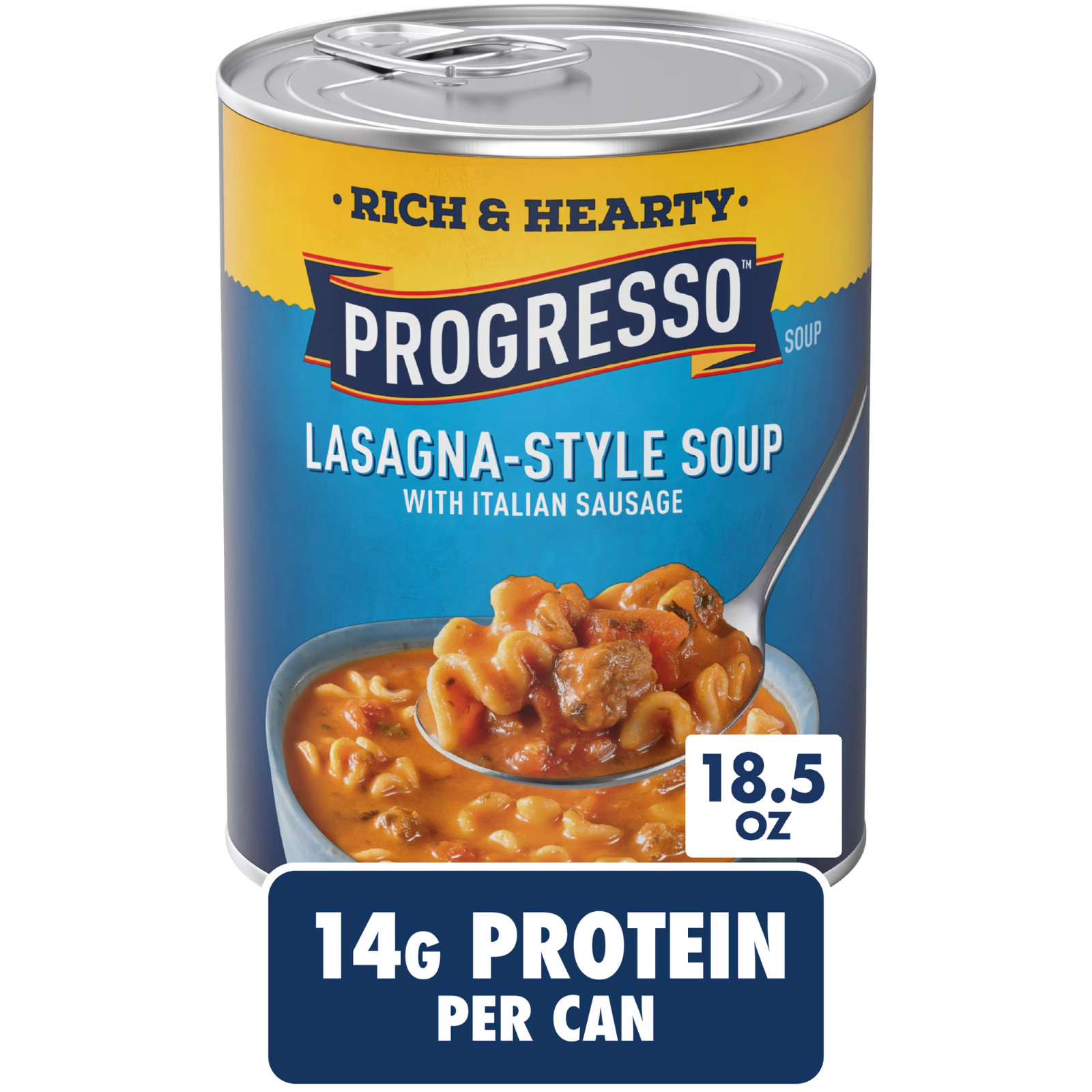 Progresso Rich & Hearty Lasagna-Style Soup with Italian Sausage, 18.5 oz Can