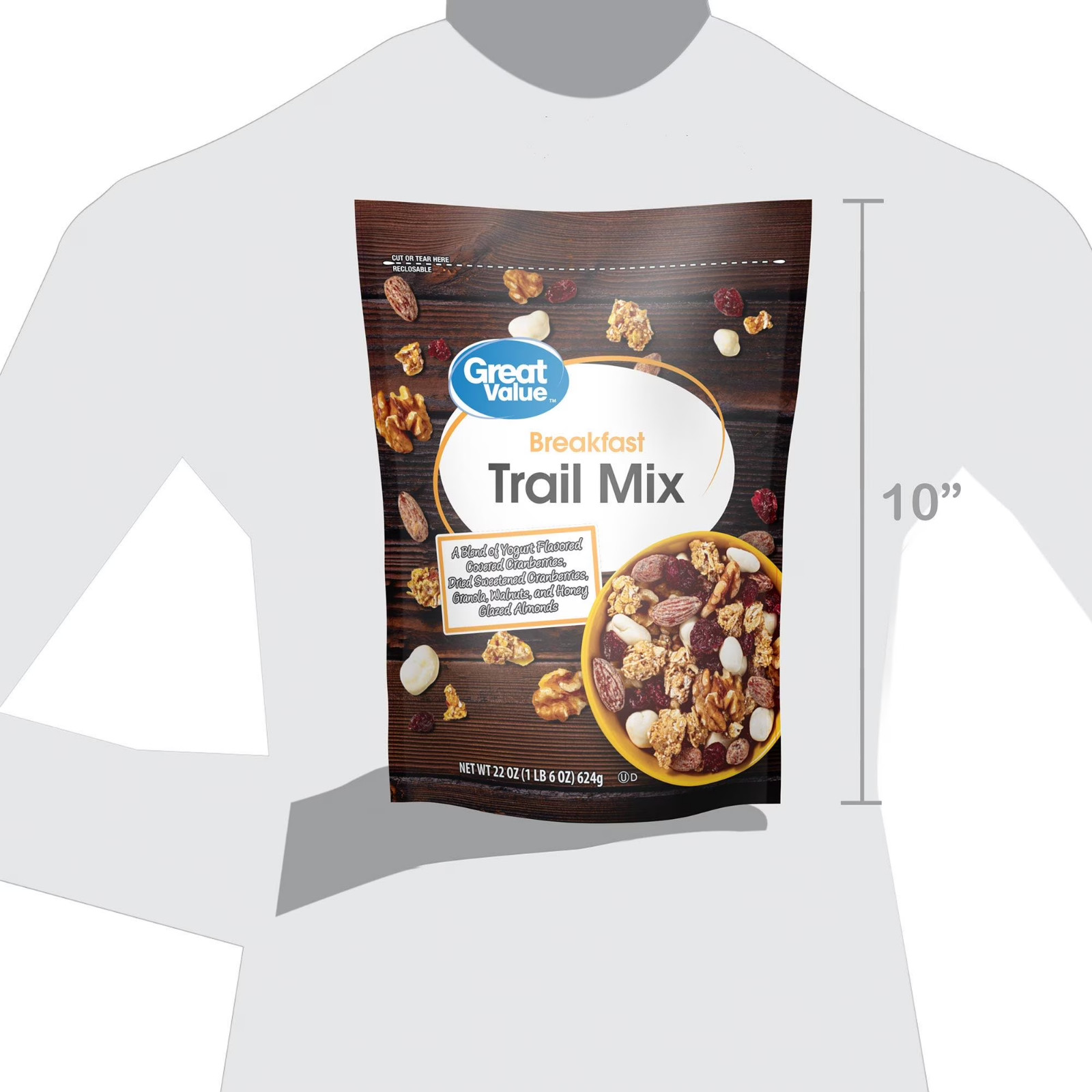 Great Value Breakfast Blend Trail Mix – 22 oz Pack…