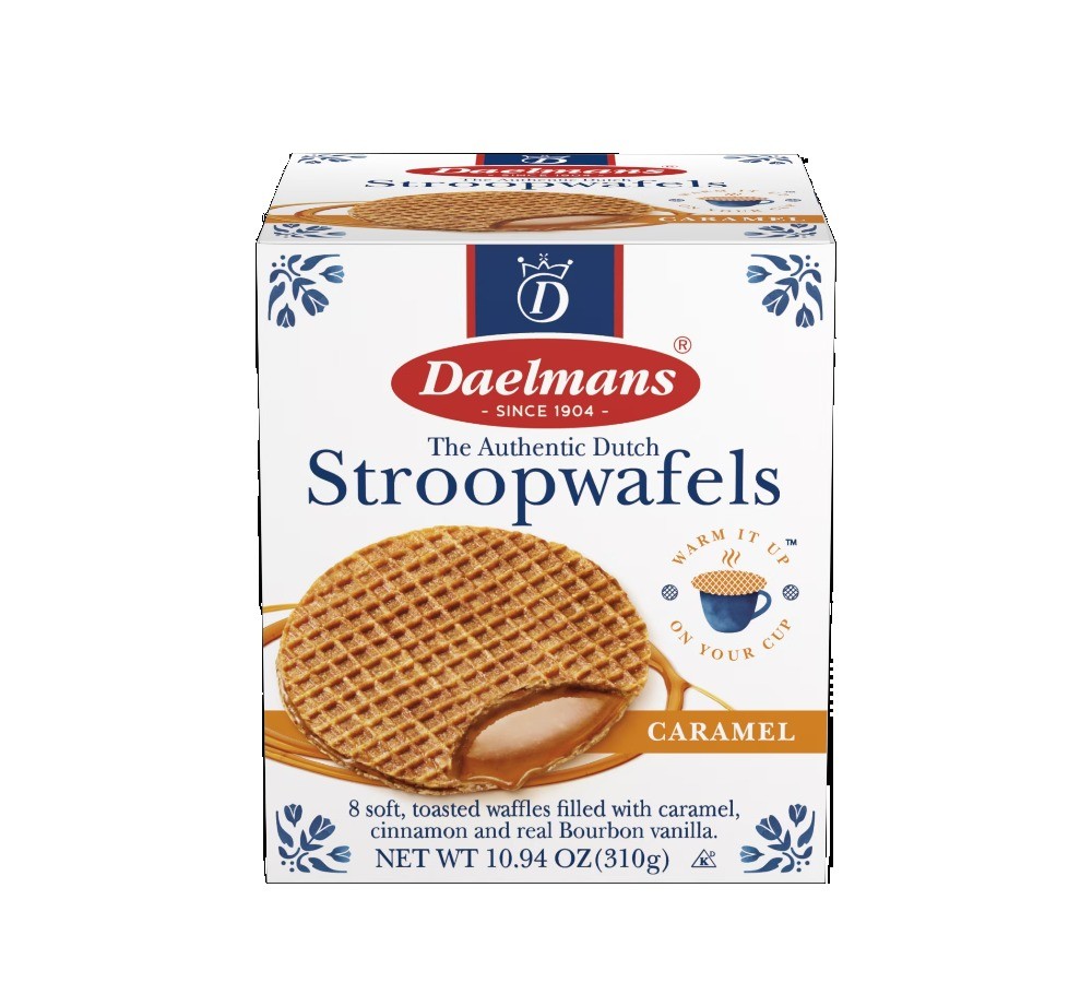 (3 pack) Caramel Stroopwafels, Delicious Dutch Syrup Waffles, Contains Wheat