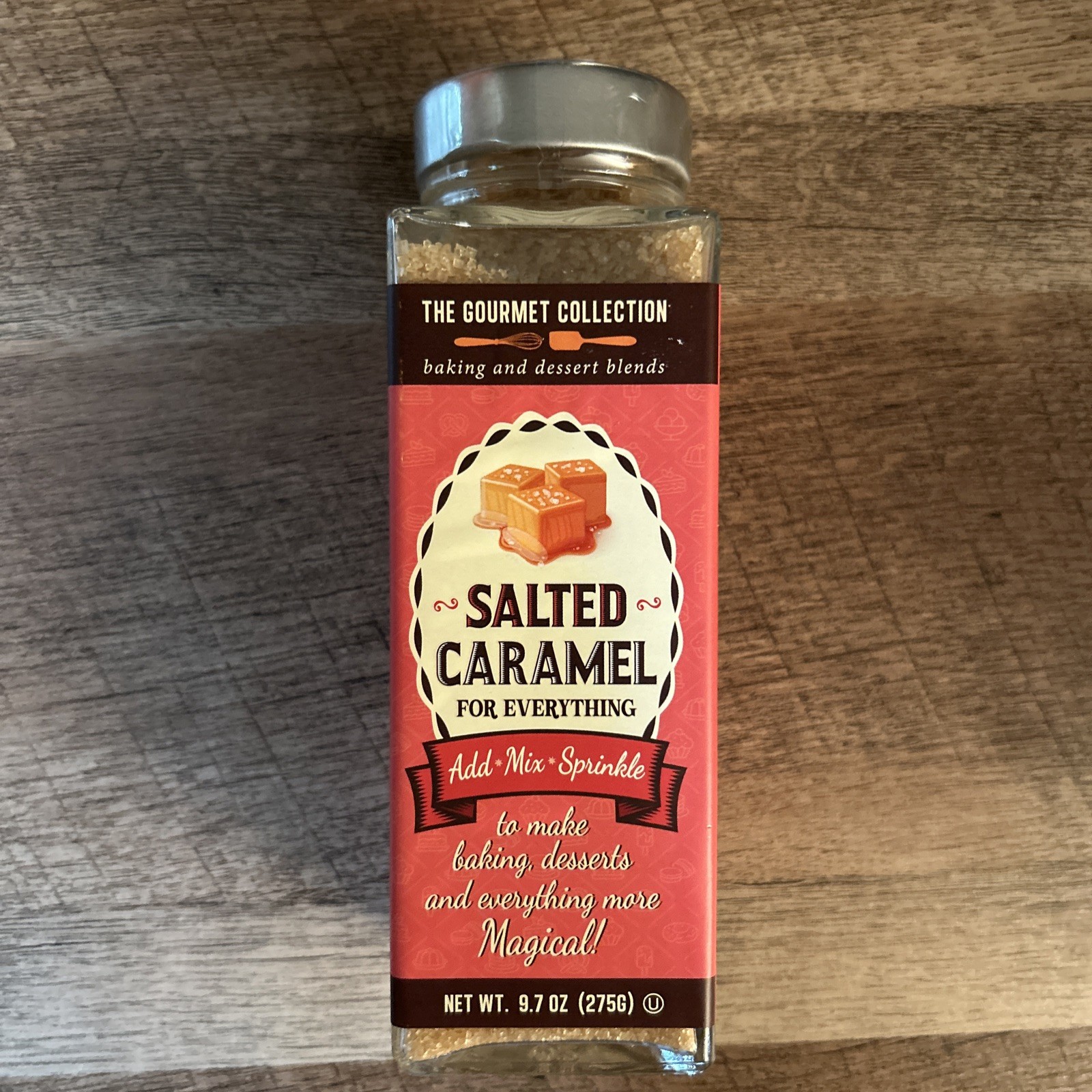 The Gourmet Collection Salted Caramel For Everything Add Mix Sprinkle 9.7oz New