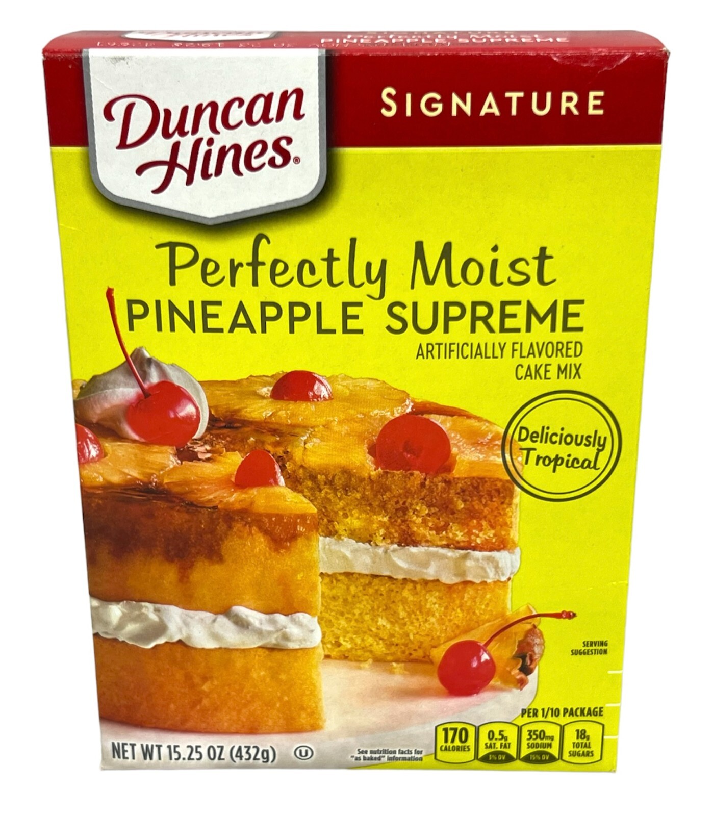 Duncan Hines Signature Perfectly Moist Pineapple Supreme Cake Mix 15.25 oz