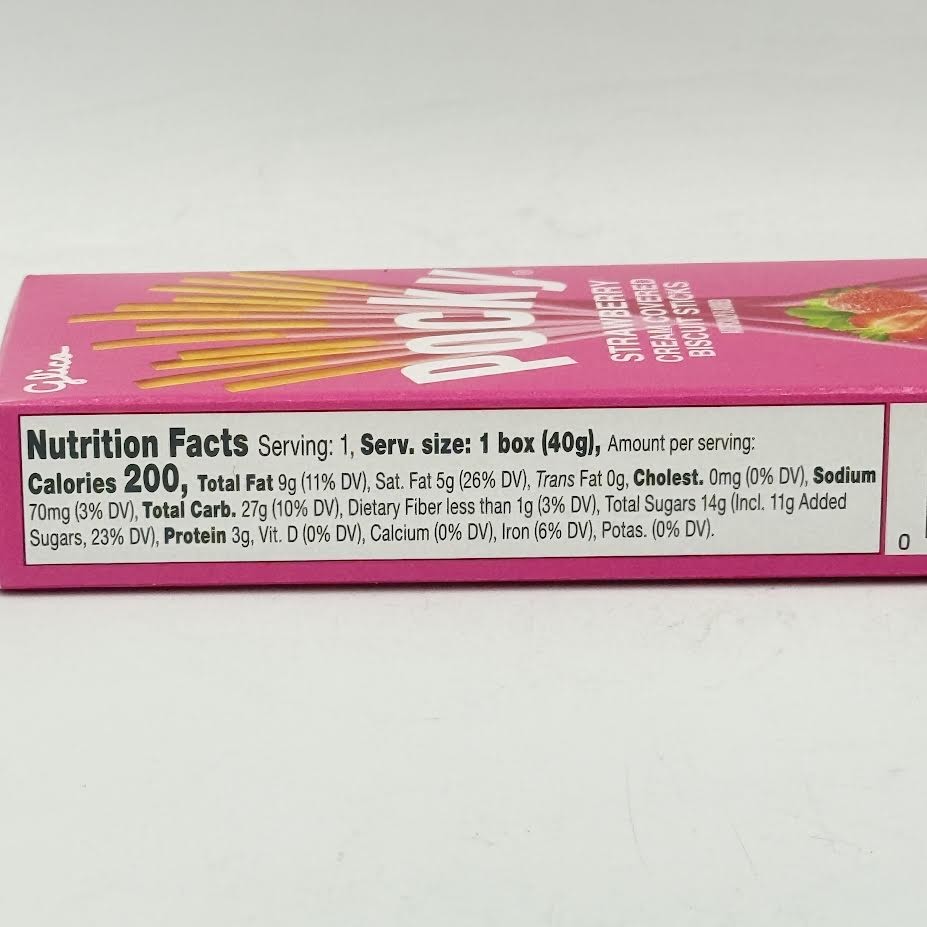 Glico Pocky Strawberry Cream Covered Biscuit Sticks1.41g/(40g)