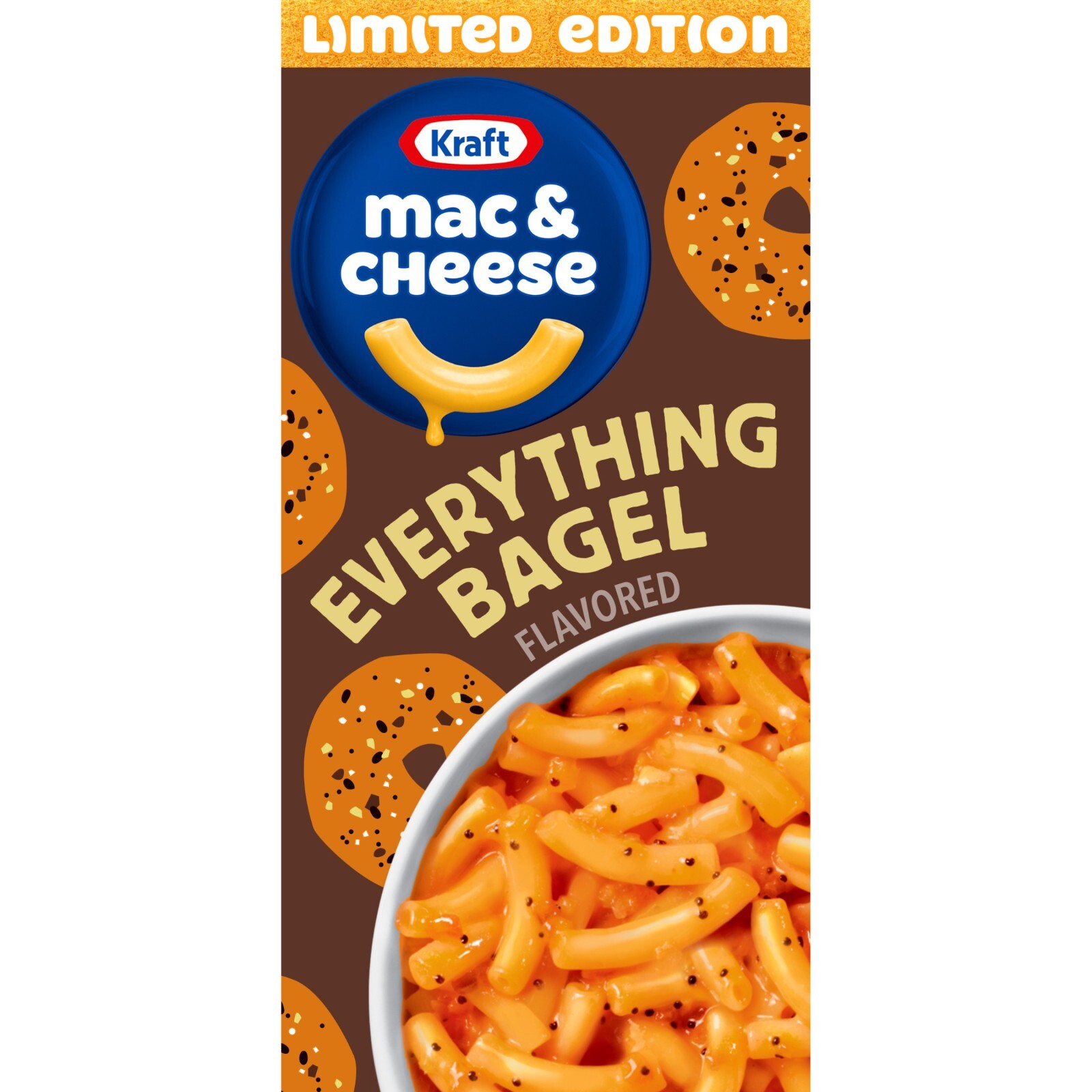 Kraft Everything Bagel Flavored Mac & Cheese Dinner 7.25oz Box SHIPS TODAY