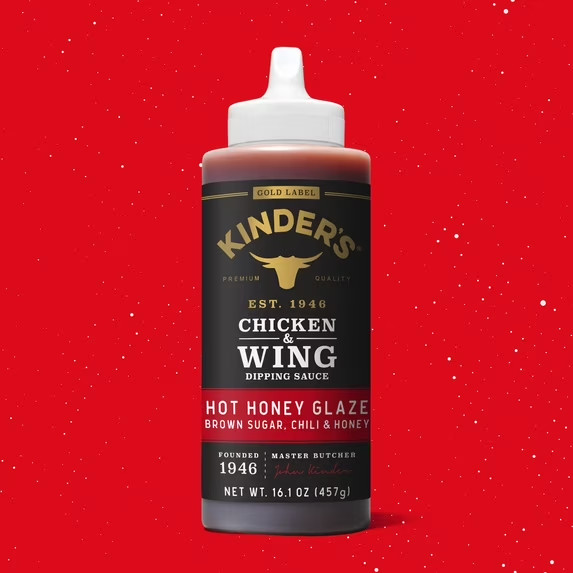 Kinder’s Gold Label Hot Honey Glaze Dipping Sauce for Chicken Wings – 16.1 oz
