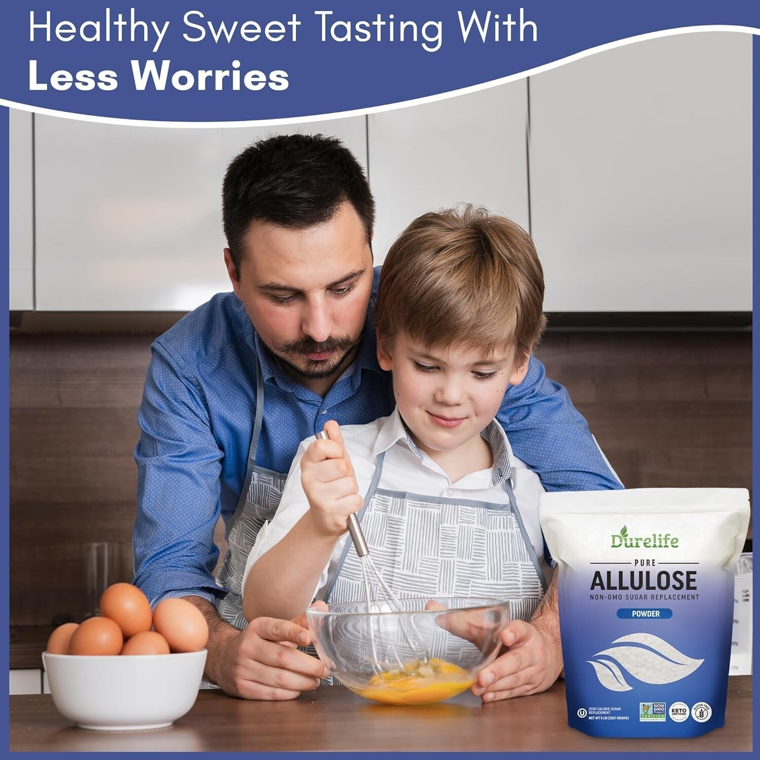 Durelife Allulose sweetener 100% Pure Powdered Sugar Substitute 10 lb
