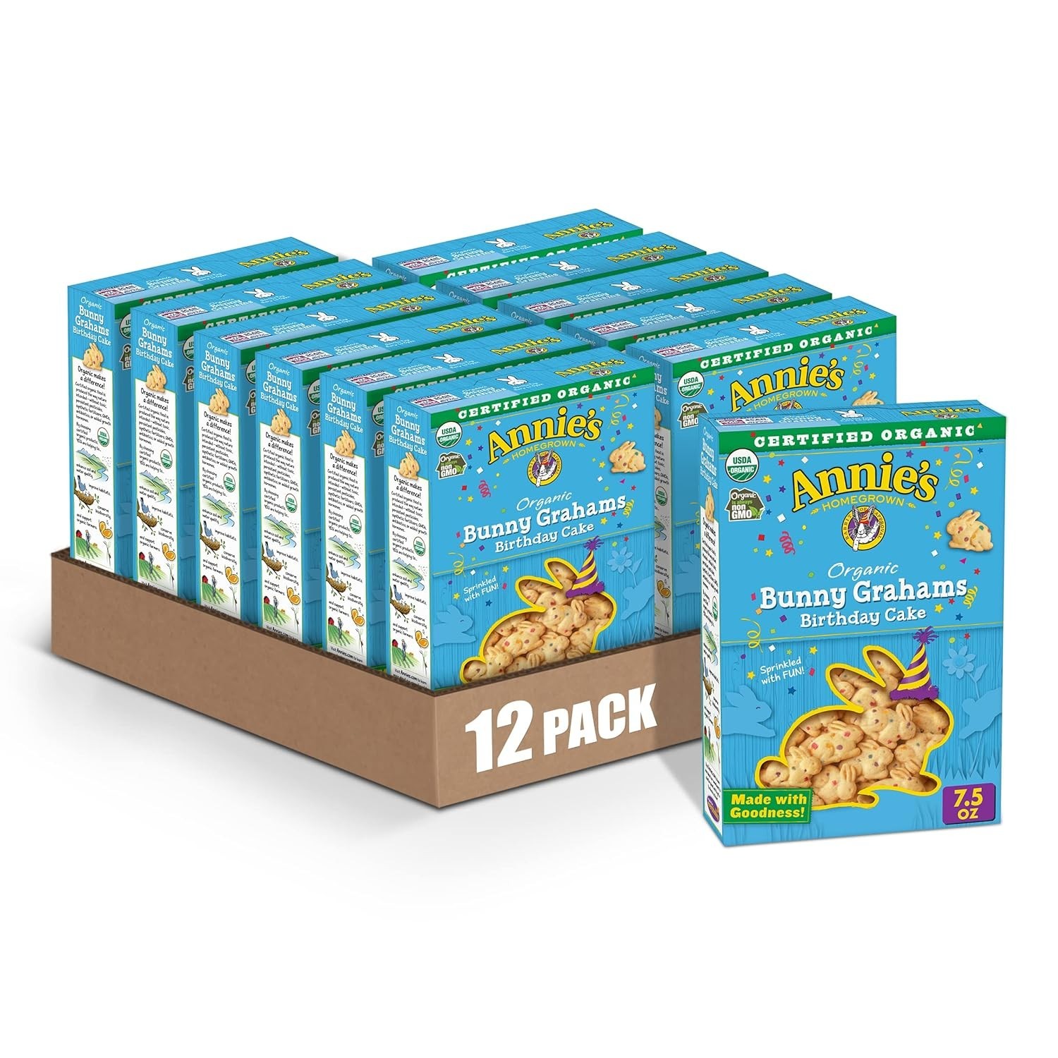 Annie’s Organic Birthday Cake Bunnies, 12 Count$