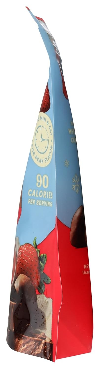Tru Fru, Frozen Strawberries White And Milk Chocolate, 8 Ounce