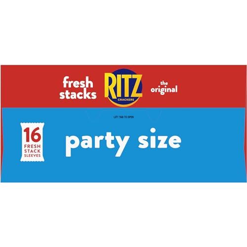 RITZ Fresh Stacks Crackers Party Size Travel Snacks 23.7 oz 16 Multi Snack Packs