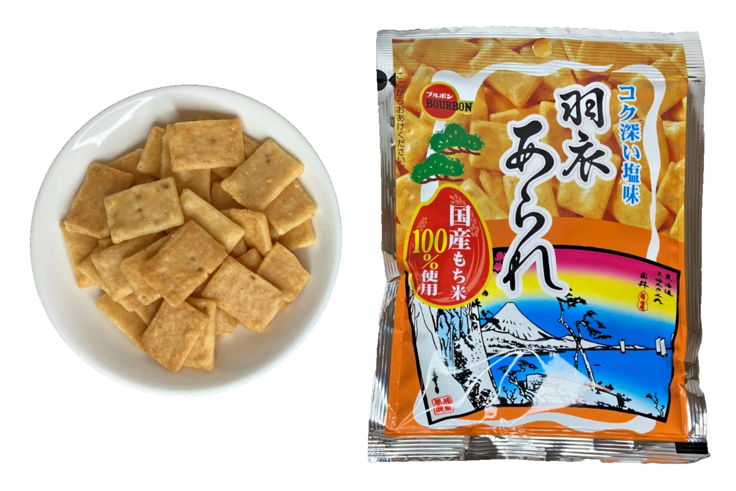 Japan Rice Cracker Bourbon Hagoromo Rice Cracker 36g×10 bags