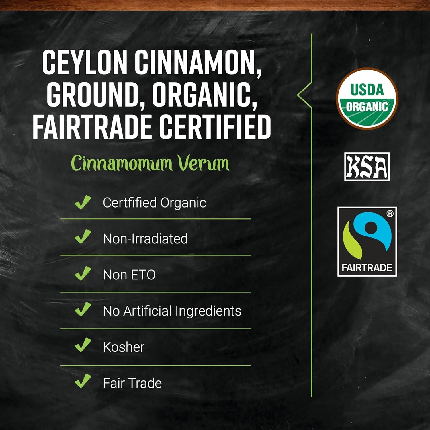 Fairtrade Certified Ceylon Cinnamon – 16 Oz
