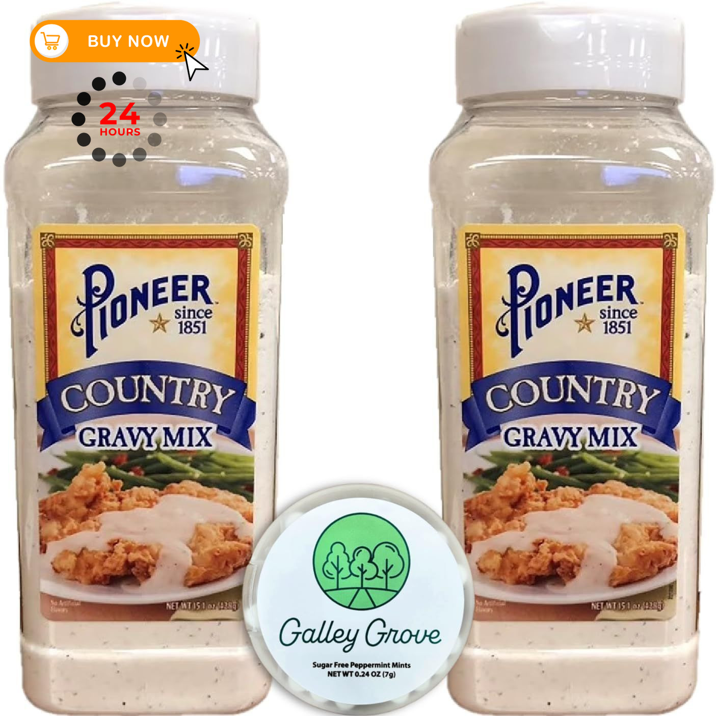 Pioneer Country Gravy Mix, 15.1 oz, 2-Pack, 84 Servings Family Size