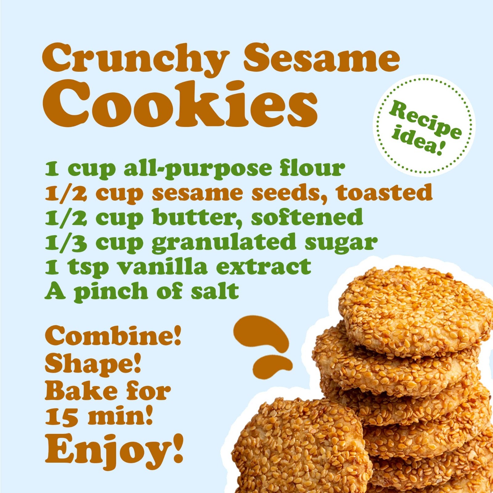 Organic Hulled Sesame Seeds — Non-GMO, Kosher, Raw, Vegan — by Food to Live