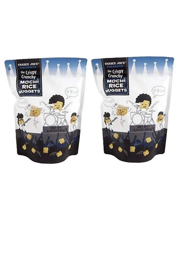 2 Packs Trader Joe’s Crispy Crunchy Mochi Rice Nuggets 6.35 oz Each Pack
