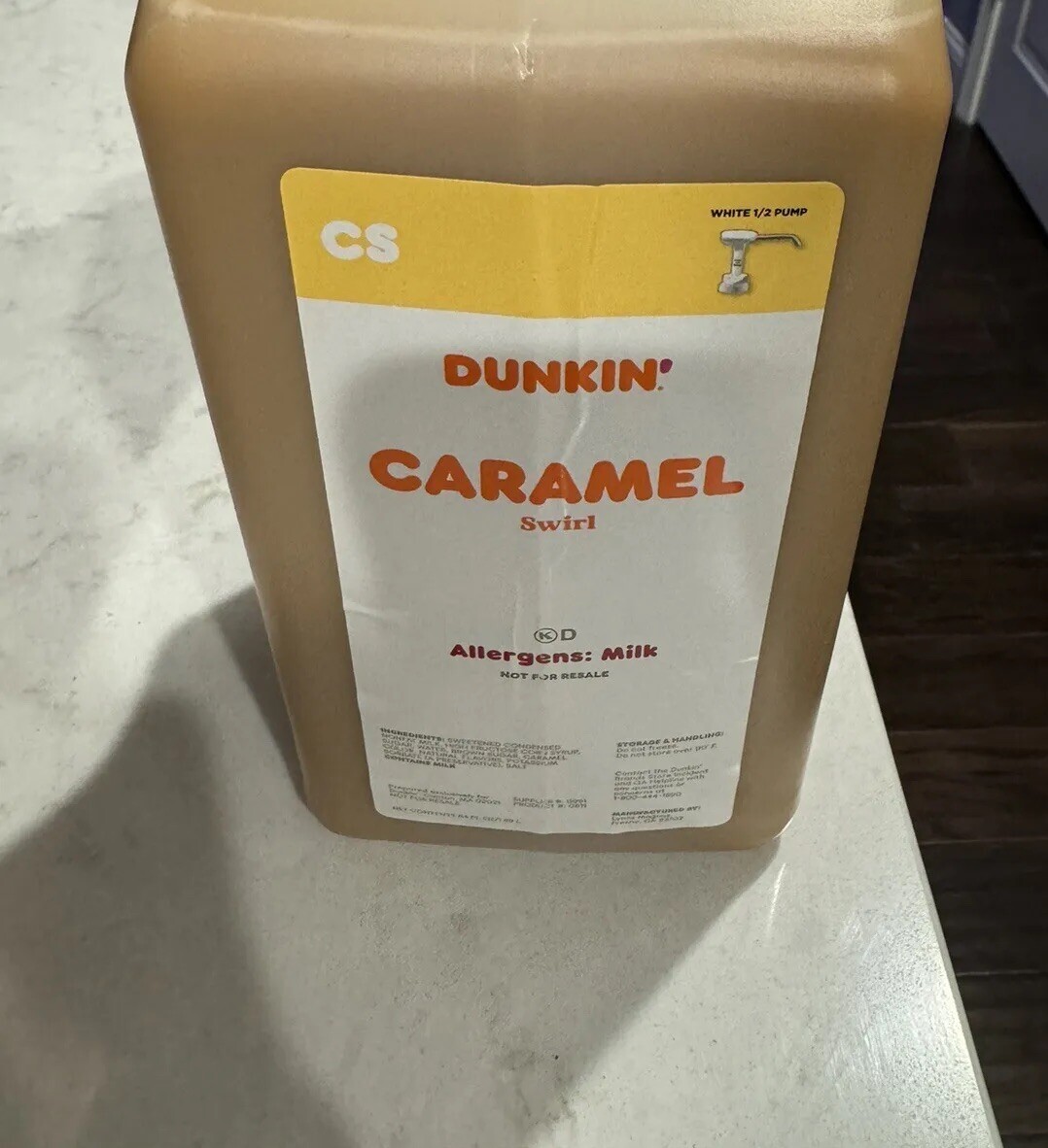 Dunkin Donuts Caramel Swirl 64 Oz Jug W Pump Exp Oct 2026