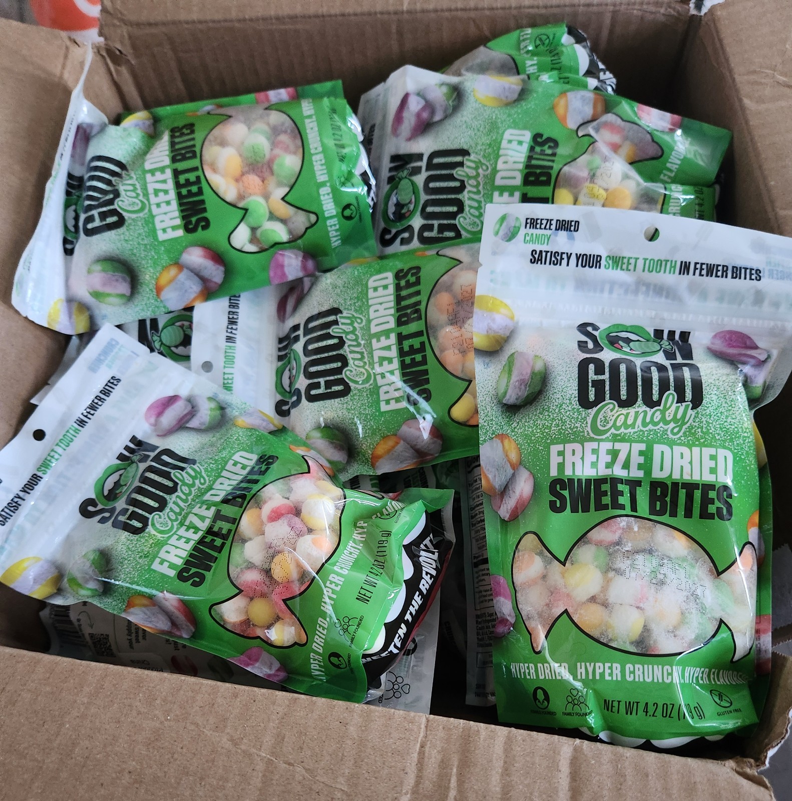 Sow Good Freeze Dried Sweet Bites Candy 4.2 oz Bag