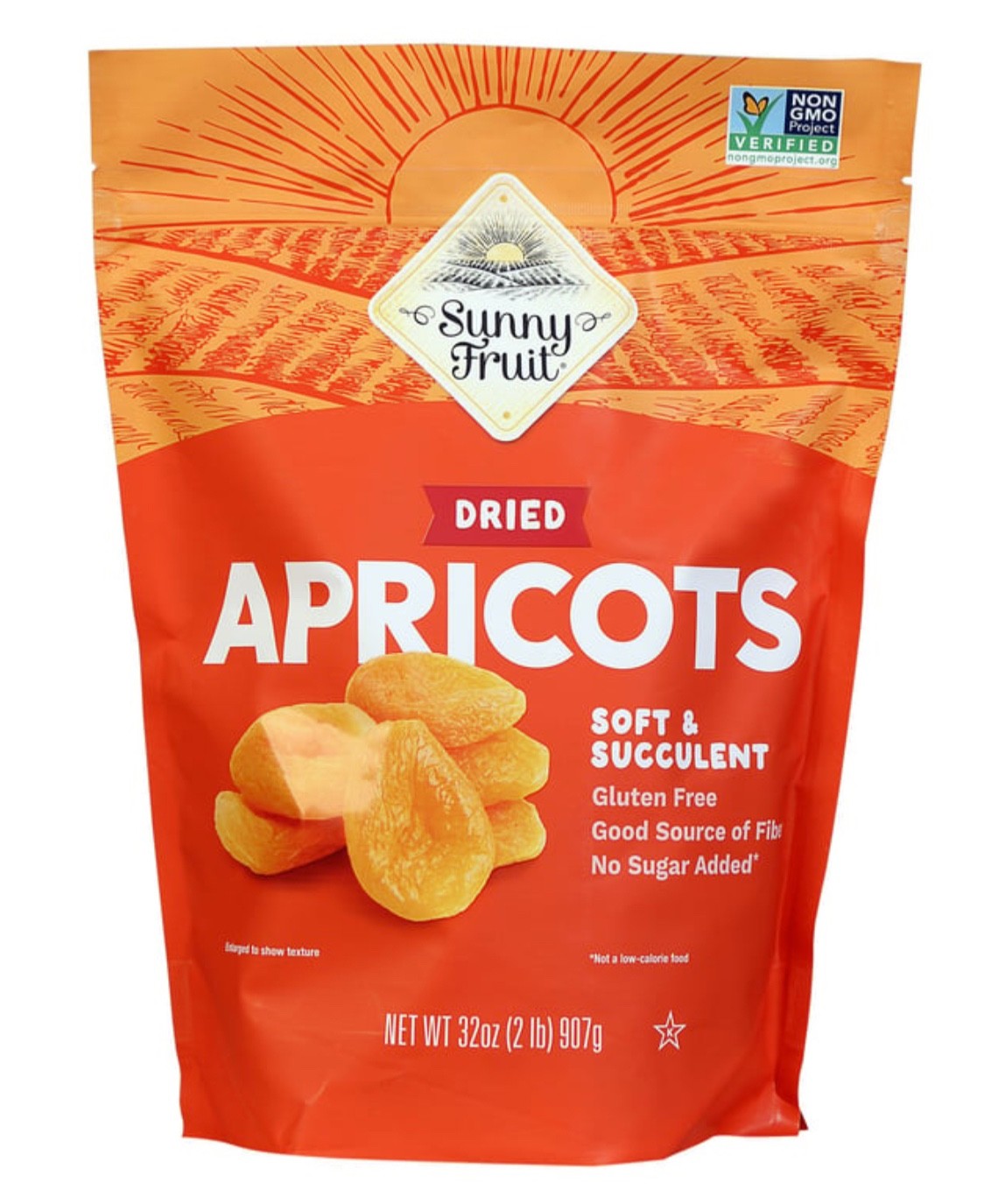 Sunny Fruit Dried Apricots, 32 oz / 2 lbs EXP 01/2028
