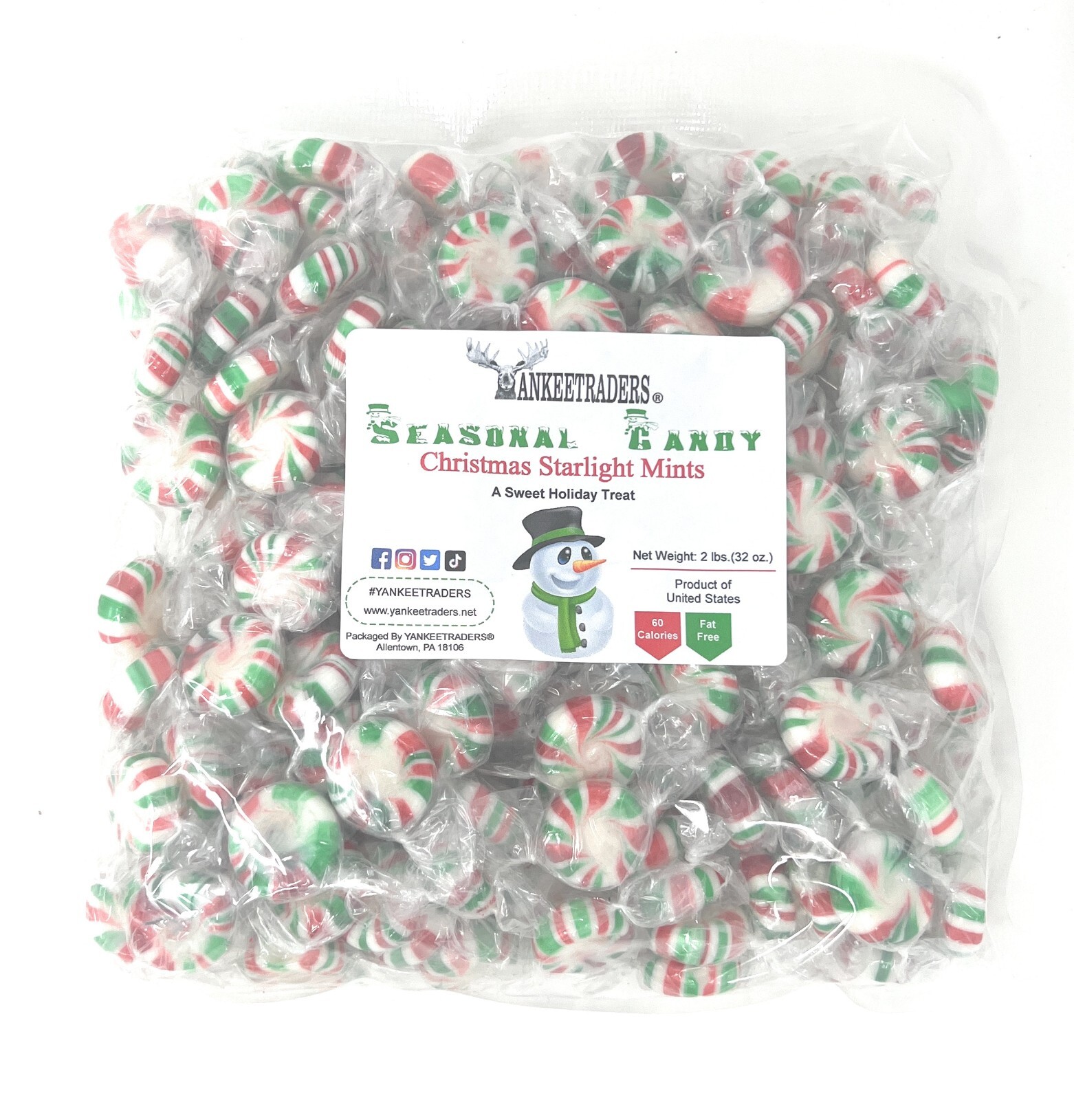 Christmas Starlight Mints, 2 lb. or 4 lb. ~ YANKEETRADERS® ~ SHIPS FREE