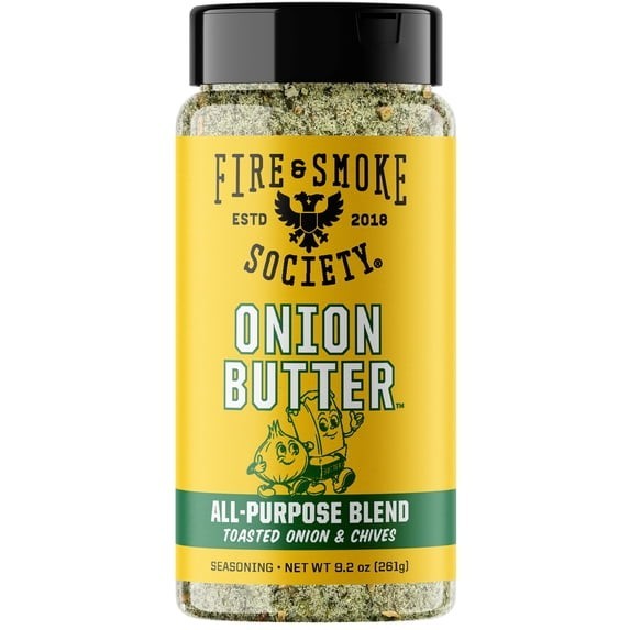 Fire & Smoke Society Onion Butter Seasoning BBQ Rub 9.2 oz 1 or 2 Pack